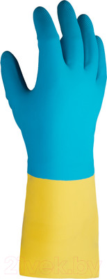Перчатки защитные Jeta Pro JNE711 (XL, желтый/голубой, 12 пар)