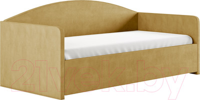 Каркас кровати Сонум Uno 90x200 (замша горчичный)