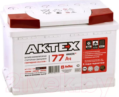 Автомобильный аккумулятор АкТех Extra Premium 680A R+ / ATEXP743Rn (74 А/ч)