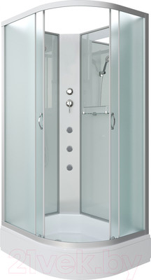 Душевая кабина Niagara NG-33184-14LBKG 110x80 (матовое стекло)
