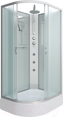 Душевая кабина Niagara NG-33184-14RBKTG 110x80 (матовое стекло)