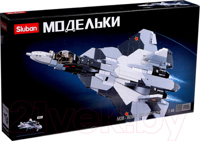 Конструктор Sluban Сверхзвуковой истребитель СУ 57 / M38-B0986 (893эл)