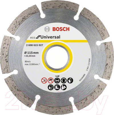 Отрезной диск алмазный Bosch 2.608.615.027
