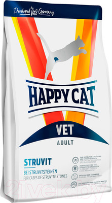 Сухой ветеринарный корм для кошек Happy Cat Vet Struvit Adult 30/15 (4кг)
