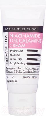 Крем для лица Derma Factory Niacinamide 10% Calamine Cream (30мл)