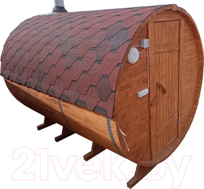 Баня-бочка КомфортПром 10331345 (3м)
