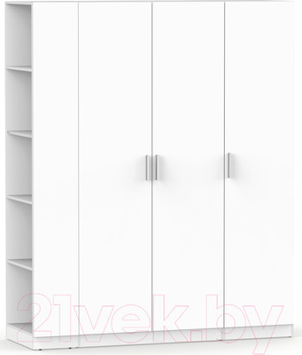 Шкаф Интермебель Марсель-21 / МР 01-21 (белый премиум)