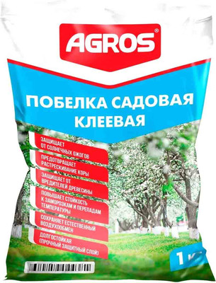 Средство защиты растений Agros Побелка садовая (1кг)