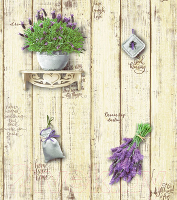 Бумажные обои Белобои Лаванда С1-МО к-1 (симплекс)