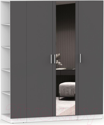 Шкаф Интермебель Марсель-25 / МР 01-25 (графит серый)