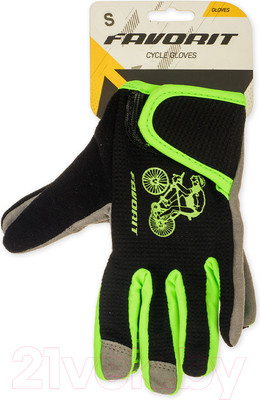 Велоперчатки FAVORIT 9590GN-S