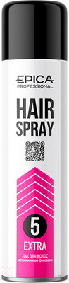 Лак для укладки волос Epica Professional Extrastrong экстрасильной фиксации (400мл)
