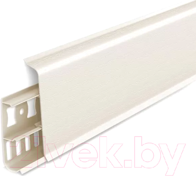 Плинтус Ideal Деконика 033 55мм (2.2м, кремово-белый)