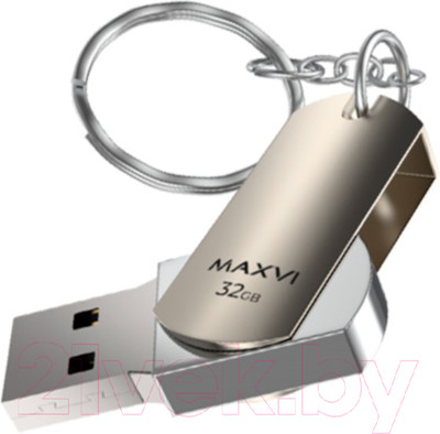 USB flash накопитель Maxvi MR 32GB 2.0 (металлик/серебристый)