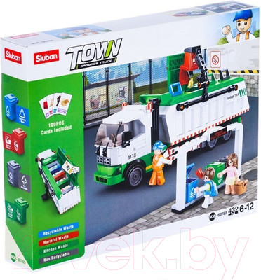 Конструктор Sluban Город. Сортировочный мусоровоз / M38-B0780 (432эл)