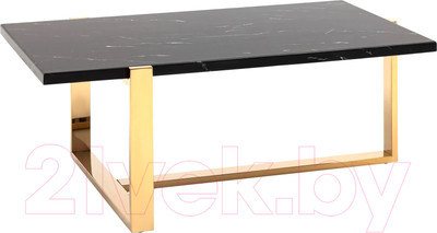 Журнальный столик Stool Group Тоби 109x66 / ECT-5004-TG (черный мрамор/сталь золото)