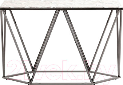 Консольный столик Stool Group Авалон 122x41 / ECST-0551 (серый мрамор/сталь серебристый)