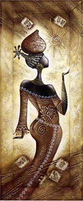 Картина Декарт Африка этно стиль 1 8Л1725 (авторская в раме)