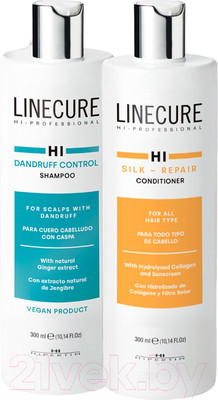 Набор косметики для волос Hipertin Шампунь д/чувств кожи склон к перхоти+Кондиционер для всех типов (2x300мл)