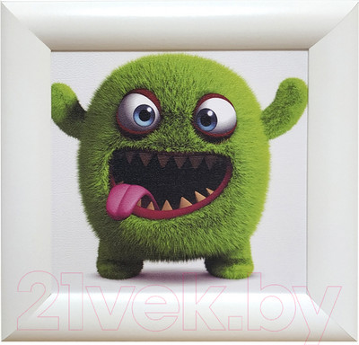 Картина Декарт Монстрик зеленый 8Л0960 (в раме)