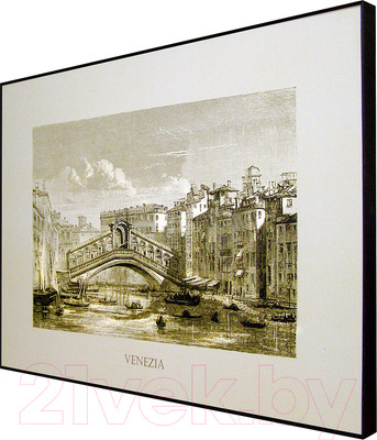 Картина Декарт Абстракция голубой мрамор с золотом-2 8Л3104 (в раме)