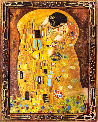 Картина Декарт Поцелуй Климтон 8Л3358 (в раме)