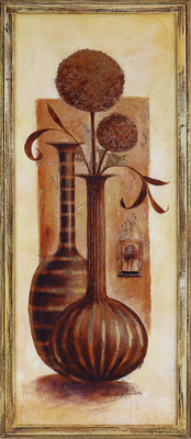 Картина Декарт Коричневая ваза в полоску-1 8Л3453 (в раме)