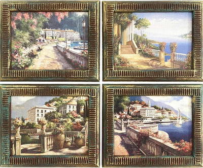 Картины Декарт Ривьера морской пейзаж 8Л3330 (4шт)