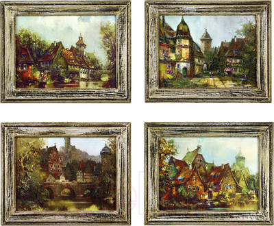 Картины Декарт Итальянский городок 8Л3331 (4шт)