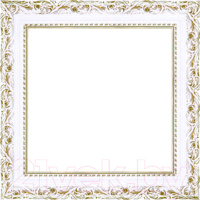 Рамка Декарт 30x30 8Л3496 (белый с золотом)