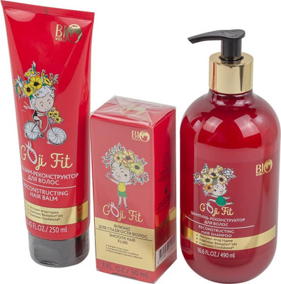 Набор косметики для волос Bio World Шампунь для волос+Бальзам для волос+Флюид для волос BW-2