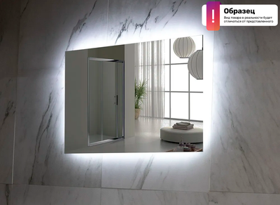 Зеркало Пекам Greta Fly 140x80 / GretaFly-140x80dpcl (подсветка, сенсор на взмах руки, подогрев, часы)