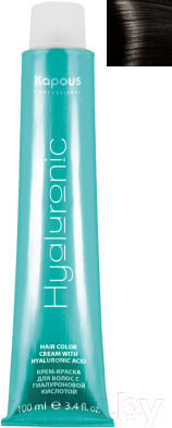 Крем-краска для волос Kapous Hyaluronic Acid 4.00 (коричневый интенсивный)