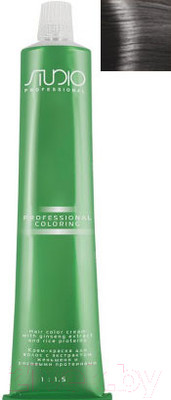 Крем-краска для волос Kapous Studio Professional с женьшенем и рисовыми протеинами 01 (усилитель пепельный)