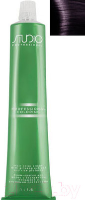 Крем-краска для волос Kapous Studio Professional с женьшенем и рисовыми протеинами 4.20 (фиолетово-коричневый)