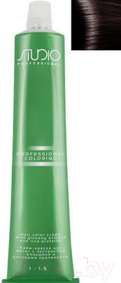 Крем-краска для волос Kapous Studio Professional с женьшенем и рисовыми протеинами 5.8 (шоколад)