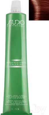 Крем-краска для волос Kapous Studio Professional с женьшенем и рисовыми протеинами 7.4 (медный блонд)