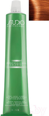 Крем-краска для волос Kapous Studio Professional с женьшенем и рисовыми протеинами 8.44 (светлый интенсивный медный блонд)