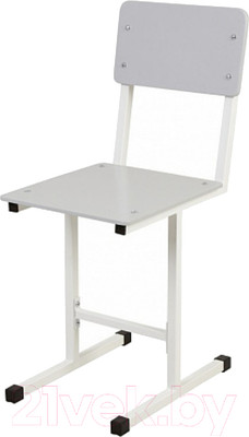 Стул детский Polini Kids City / 0002611.55 (S, белый/серый)