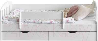 Кровать-тахта детская Мебель детям Классика 80x170 К-80 (белый)