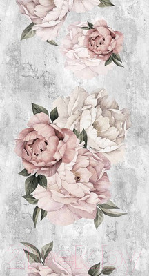 Панель ПВХ Европрофиль Пионы цвет 651 (3000x250x8мм)