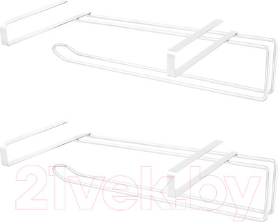 Держатель бумажных полотенец El Casa 240074_2 (2шт, серебристый)