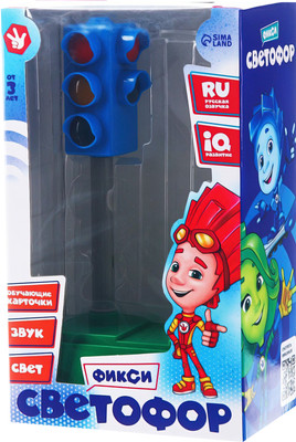 Развивающий игровой набор Фиксики Светофор с обучающими карточками / 7511640