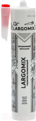 Герметик силиконовый Largomix Нейтральный (280мл, прозрачный)