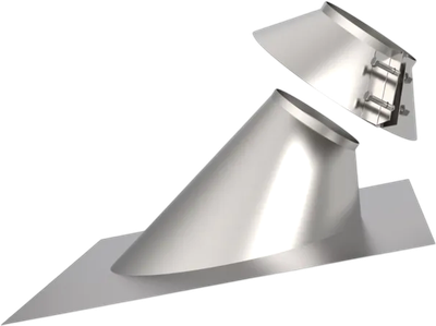 Потолочно-проходной узел дымохода UMKPRO 45 220 AISI 439/0.5мм