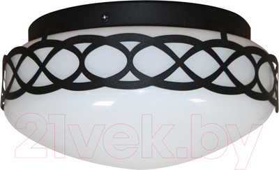 Потолочный светильник Элетех Аманда 220 НПО 22-60-240 / 1005150531 (опал/черный муар)