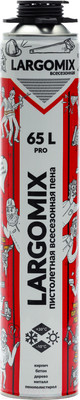 Пена монтажная Largomix 65 L Всесезонная пистолетная (850мл)
