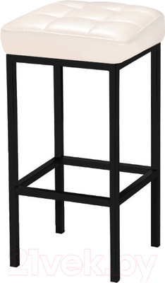 Табурет барный Древпром Камелот ДП2-07 полубарный (черный матовый/линкольн белый)