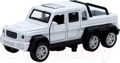 Масштабная модель автомобиля Автоград Джип 6X6 / 7668744 (белый)