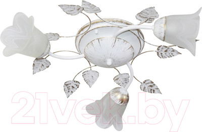 Люстра Элетех Глория 131 НПБ 01-3х60-111 Е14 / 1005402940 (белый/золото)